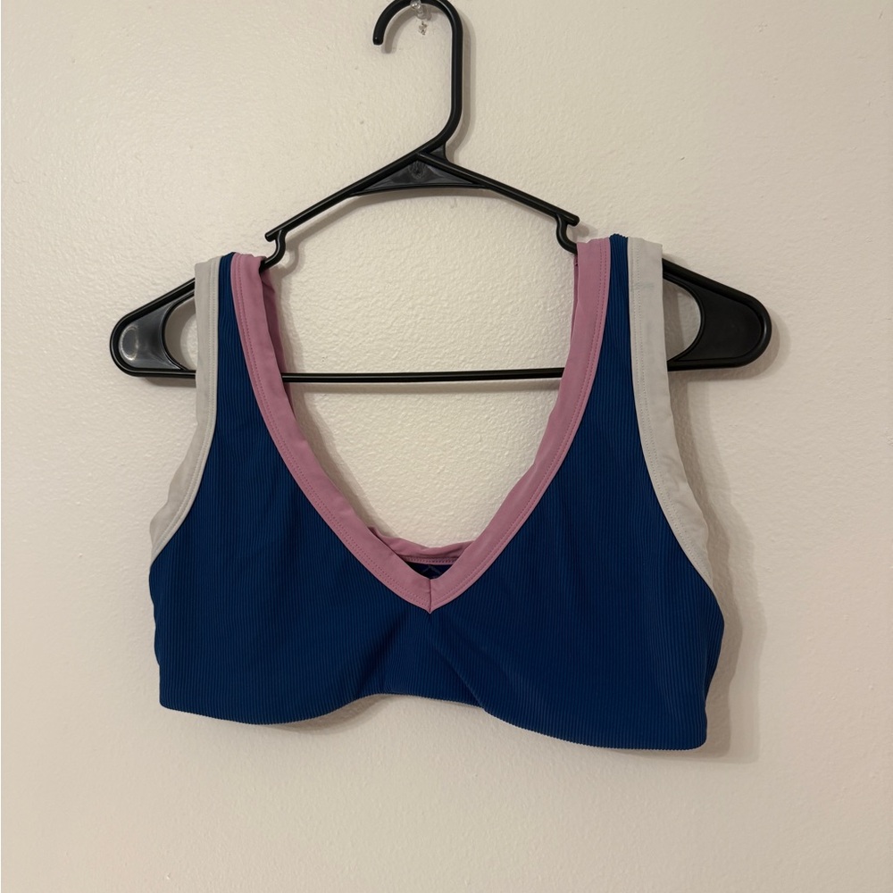 L*Space Bikini Navy, Purple, and White